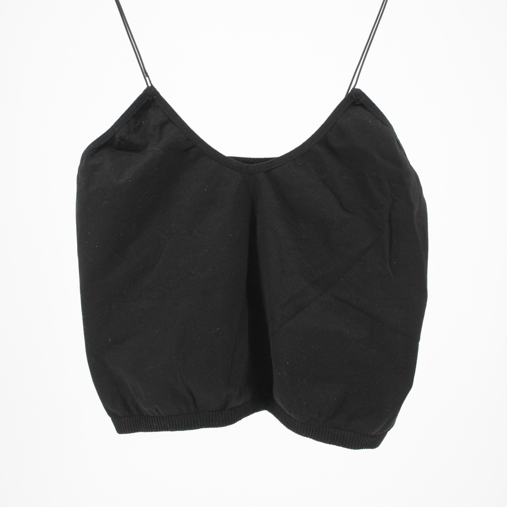 Intimately Free People Women's Black Seamless Spaghetti Strap Crop Cami Size M/L